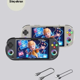 Resim Ucuztekno Rgb Işıklı Joystickli El Tipi Oyun Cihazı 