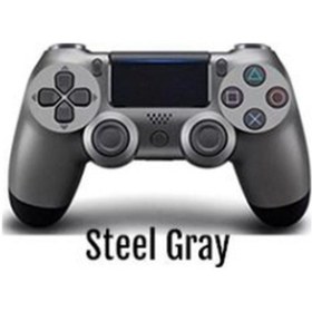Resim PS4 Uyumlu V2 Kablosuz PS4 Uyumlu Kol Çelik Gri Joystick 