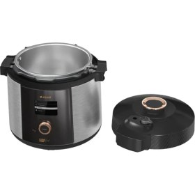 Resim Arçelik LCD Ekranlı Zamanlayıcı/düdüklü/sıcak Tutma Özellikli 5.5 Lt 1100 W 13 Programlı Çok Amaçlı Pişirici, Inox 