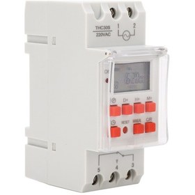 Resim Moveevo 30a Programlanabilir Dijital Zaman Kontrolü Anahtarı - Lcd Ekranlı, 1 Saniye En Küçük Zamanlama, 220-240v Ac, Gömülü Pil Thc30s 