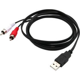 Resim Usb2.0 2 Rca Ses Video Dönüştürücü Adaptör Kablosu (Yurt Dışından) 