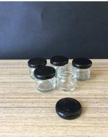 Resim 29 Cc Cam Kavanoz - 50 Adet - Siyah Kapak. Mutfak. 