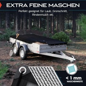 Resim Triburg Ince Ilmikli Römork Ağı 3 x 4 M, Uv Koruma & Yük Emniyet Ağı, Alman Kalitesi 