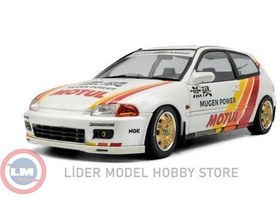 Resim 1:18 Solido 1992 Honda Civic (EG6) Solido Works Mugen Racing White 
