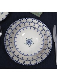 Resim Güral Porselen Camelia 24 Parça 6 Kişilik Bone Yemek Takımı Dg 1654 Beyaz 