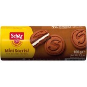 Resim SCHAR Glutensiz Mini Sorrisi Kaymaklı Çikolatalı Bisküvi 100g 