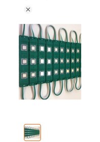Resim 20 Adet 12 Volt 2835 1.5 Waat Yeşil Işık Mercekli Modül Led 