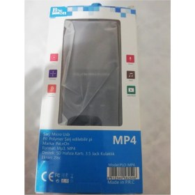 Resim Özgürce 8 GB Renkli Ekranlı Mp3 Çalar, Fm Radyo ve Mp4 Video Oynatıcı Mavi 