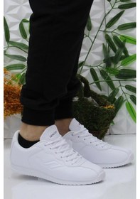Resim Lescon Neptun 5 Beyaz Rahat Esnek Sneaker Spor Ayakkabı 001 