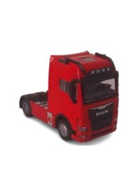 Resim Işıklı Sesli Pilli Çek Bırak Man Metal Oyuncak Tır Kırmızı Kırmızı 