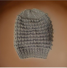 Resim Fm Mavi Renk Özel Dokulu 7-12 Yaş Özel Desenleriyle Sade Ve Zarif El Örgüsü Çocuk Bere Açık Mavi 