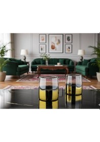 Resim Rova Tr Alin Serisi 6 Kişilik Özel Tasarım Cam Bardak Seti -modern Su,meşrubat Bardağı -çeyizlik Bardak Seti Altın 