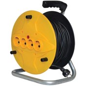 Resim abnturk 35 Mt 3x1mm Makaralı Seyyar Kablo 4 Fiş Giriş 