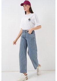 Resim Bigdart Kadın Yüksek Bel Kot Pantolon 30081 - Mavi 