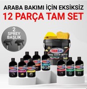 Resim Yazlık Araç Yıkama Bakım Seti Kova 12 Parçalı Efsane Set 