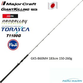 Resim Major Craft Giant Killing New Gk5-b60mh 183cm 150-260gr Tetikli Jigging Kamış 