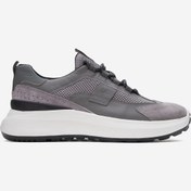 Resim MARCOMEN Erkek Kalın Taban Bağcıklı Sneaker Gerçek Deri Mc 21525 Gri 