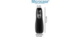 Resim Microcase Kablosuz Lazerli Sunum Kumandası Laser Pointer 15 mt - AL3226 