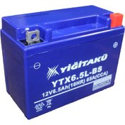 Resim Yiğit Akü 12 V 6.5 Ah Amper Yiğit Akü Ytx6.5l Motosiklet Aküsü 