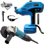 Resim Prohummer PH286 Elektrikli 125 MM Devir Ayarlı Avuç Taşlama + Elektrikli El Tipi İnvertör Arc Kaynak Makinesi Set Mavi 