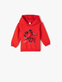 Resim Koton Erkek Bebek Kırmızı Sweatshirt 1KMB18455OK 