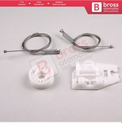 Resim BMW 3 Serisi E46 1998-2005 4/5 Kapı İçin Arka Sağ Cam Kriko Seti 