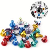 Resim 6/12 Alüminyum Çelik Bisiklet Disk Fren Rotoru Cıvataları, M5X9Mm Bisiklet Rotoru Vidaları, MTB ve Yol Dağ Bisikletleri için Uygundur. 