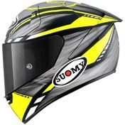 Resim Suomy Sr-Gp On Board Grey/Yellow Fluo Matt Kask 