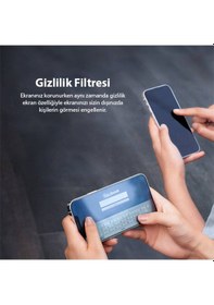 Resim Baseus Apple Uyumlu iPhone 13 Mini 0.23Mm Gizlilik Hayalet Full Ekran Koruyucu Siyah (522575282) 
