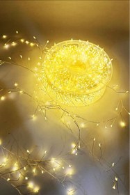 Resim BeySüS Yılbaşı Ağacı 30 Metre Dallı LED Tel Işık Gün Işığı Kumandalı Fonksiyonlu Peri Led 