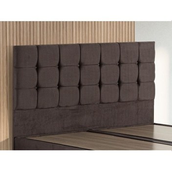 Nironyatak Rama Tek Kişilik Yatak Başlığı - 100 Cm Sütlü Kahve Kumaş Başlık