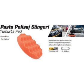 Resim Pasta Polisaj Süngeri Yumurta Ped 150 mm 