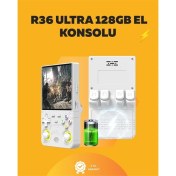 Resim 128GB Dahili Hafızalı R36 Ultra – 4” IPS Ekran, Retro Konsol, 30.000+ Oyun Yüklü 