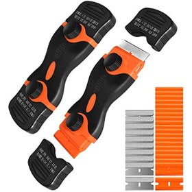 Resim 2'si 1 arada tıraş bıçağı kazıyıcı: çıkartmaları, etiketleri, çıkartmaları, boyayı ve daha fazlasını hızlı ve kolay bir şekilde çıkarın! 