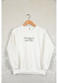 Resim Wolters Outdoors Çocuk Kobe Oversize Baskılı Pamuklu Uzun Kollu Bisiklet Yaka Swe Beyaz 