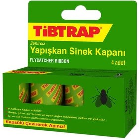 Resim Tibtrap Yapışkan Sinek Kapanı 4 Lü Beyaz 