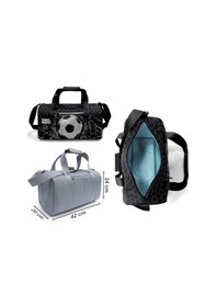 Resim Coral High Erkek Çocuk Siyah Beyaz Futbol Desenli Çocuk Valizi Ve Seyahat/spor Çantası Seti Çok Renkli 