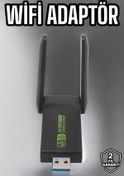 Resim teknodayım Wifi Adaptör Çift Bantlı Kablosuz Wifi Adaptörü 
