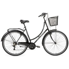Resim Bisan Paradise Şehir Bisikleti 56 Cm V 28 Jant 1 Vites Siyah Gri Siyah 