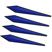 Resim Suntek 4 Parça Genel Araba Çizilmez Şeritler Koruyucu Suv Mavi 