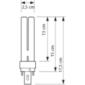 Resim Osram 26W 827 2pinli Plc Ampul Sarı Günışığı 