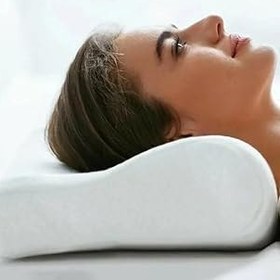 Resim Ortopedik Visko Yastık Boyun Fıtığı Boyun Düzleşmesi Boyun Ağrısı Destekli Lüks Yastık, Figiza, Beyaz, Standart 