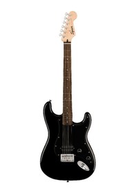 Resim Squier 0373301506 Sonic Stratocaster Hardtail H Gitar Siyah Tek Humbucker Sabit Köprü Ve Siyah Pickguard İle Rock Makinesi 