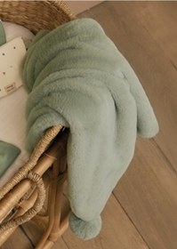 Resim Mayoral Yeşil Peluş Bebek Battaniyesi 9955 Yeşil 