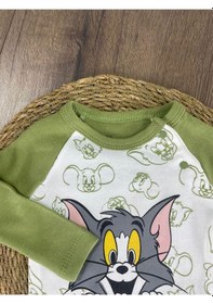 Resim Hello Friends Alttan Çıtçıtlı Bereli Unisex 3lü Bebek Takım Yeşil 