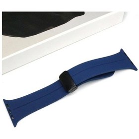 Resim Ally iOs Watch Uyumlu 7-8 45mm 6-5-4 44mm Watch Ultra 49mm Manyetik Uçlu Silikon Kayış Kordon 3-2-1 42mm 