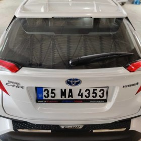 Resim Toyota chr arka tampon üst kaplama koruma plastiği 