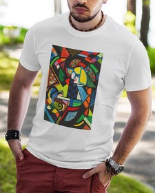 Resim Rocker'daki Kızı Erkek Tişört 