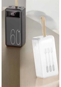 Resim Bfs Powerbank 60.000 Mah Hızlı Şarj 4 Çıkışlı Uzun Şarj Süreli Dijital Göstergeli Çok Renkli 