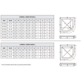 Resim Shower 70X70 Oval Duş Teknesi 